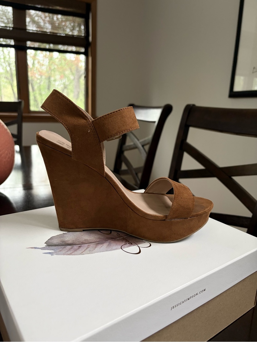 Mix No. 6 Brown Suede Wedge Sandals